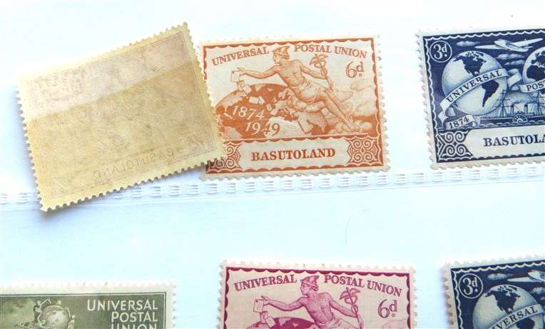 3 x Africa UPU Mint Stamps Set - Bechuanaland / Basutoland / Solomon Islands