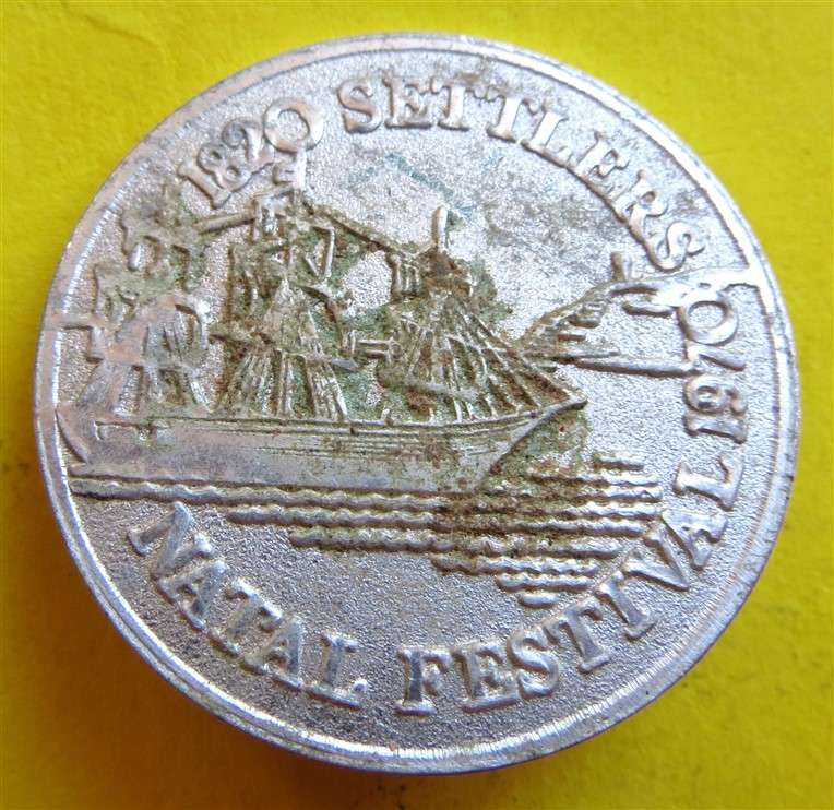1820 Settlers Natal Festival 1970 Badge