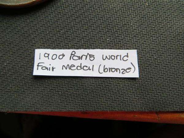 1900 Large Paris World Fair Medallion - Scarce - 1c not included / indicates size