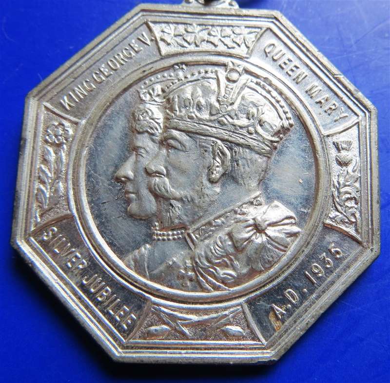 1935 KGV Queen Mary Silver Jubilee Medallion with Ribbon