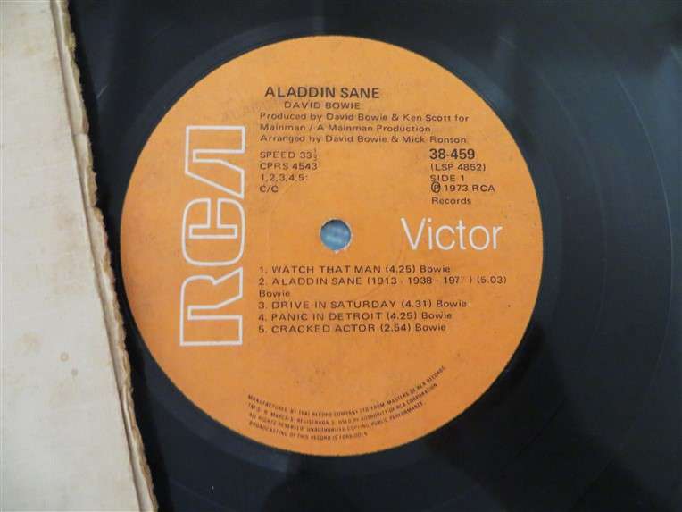David Bowie - Aladdin Sane Vintage Vinyl LP VG/Cover poor