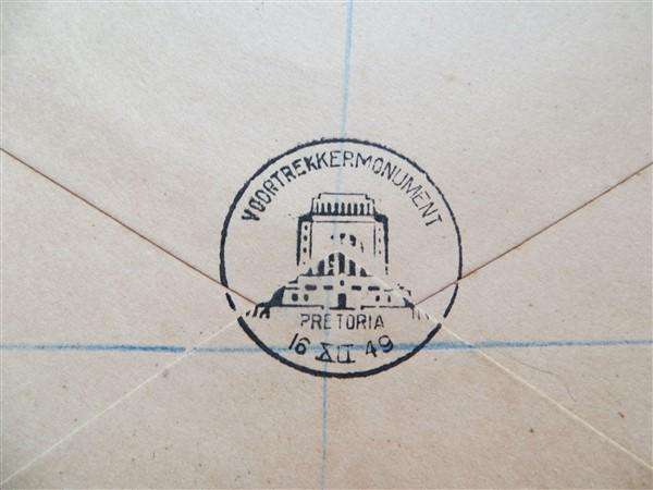 1949 SA Union Voortrekker Moument Cover
