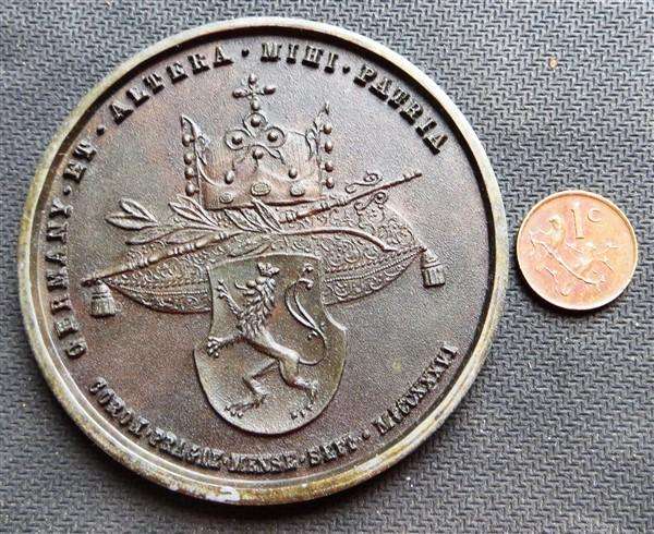 1836 Germany Prague Coronation Medallion - Ferdinand & Maria Anna