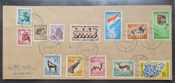 1961 RSA Definitive Issue Set on FDC