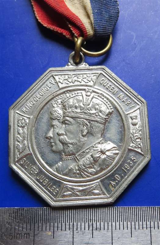 1935 KGV Queen Mary Silver Jubilee Medallion with Ribbon