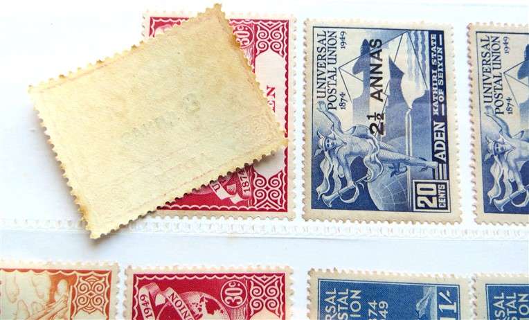2 x Aden Overprint UPU Mint Stamps Sets