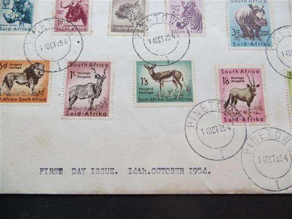 1954 SA Union Definitive Set on FDC
