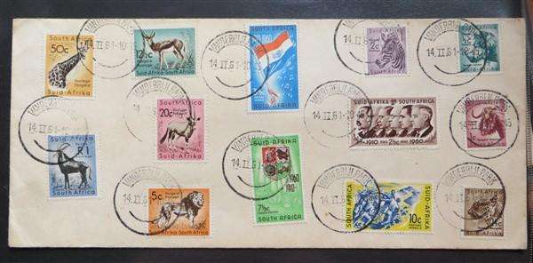1961 RSA Definitive Issue Set on FDC