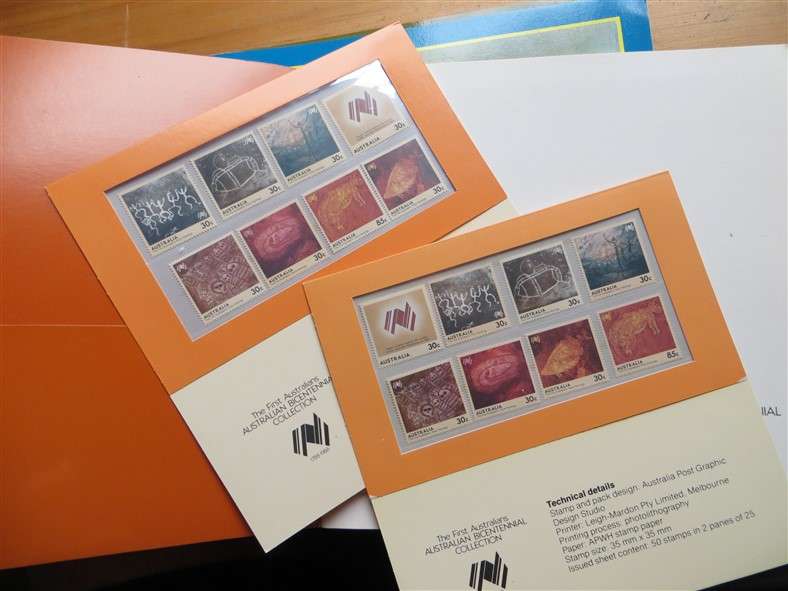 Australia Bicentennial Collection Stamps in Booklets with Dustcover