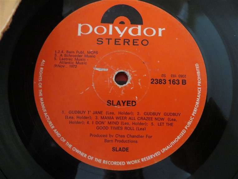 Slade - Slayed? Vinyl LP VG/Cover poor