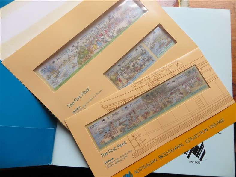 Australia Bicentennial Collection Stamps in Booklets with Dustcover