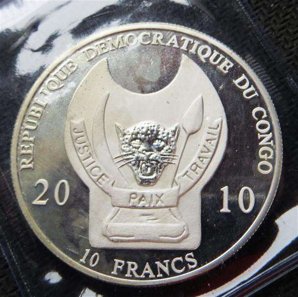 2010 Congo - Zulu Warrior - 10 Fr