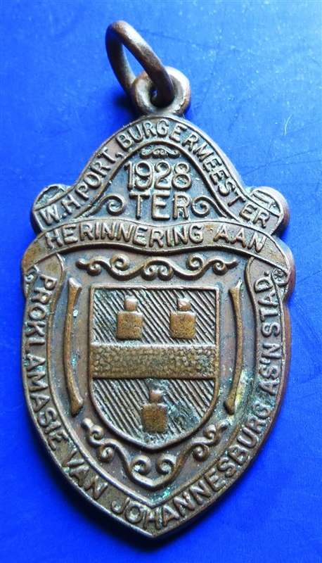 1928 Proclamation of Johannesburg City Medallion