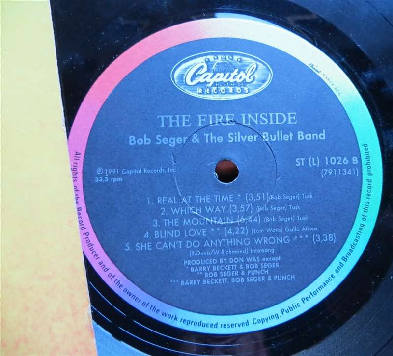 Bob Seger & the Silver Bullet Band - Vinyl VG / Cover VG
