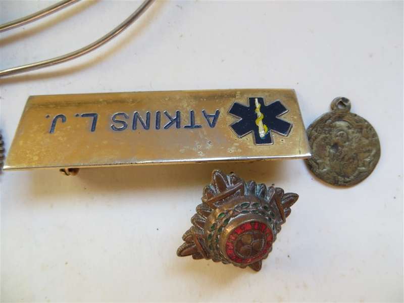 Silver Hallmarked Collar + unknown spoons ,Buttons,Parts -  1 Bid for All