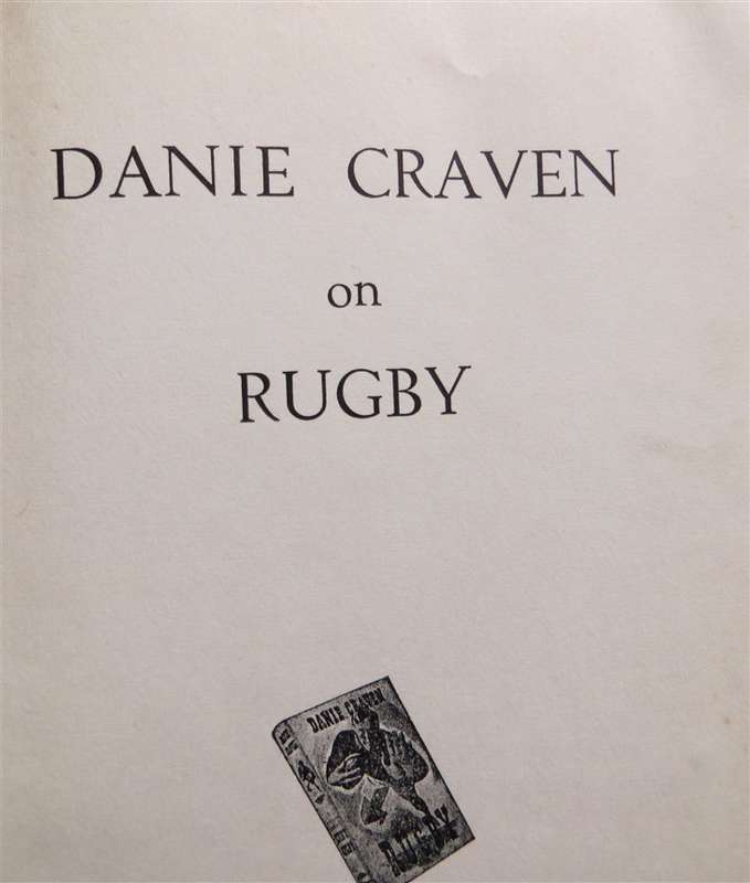 1952 1st Edition - Danie Craven on Rugby