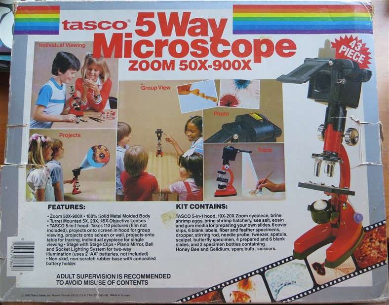 Vintage tasco Microscope Set in Box - Untested - Sold As Is