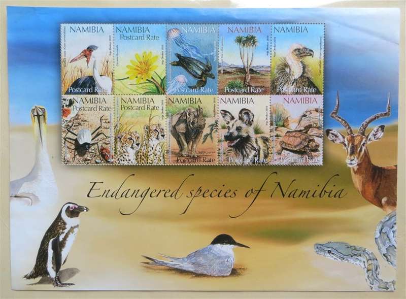 Namibia Endangered Species Full Sheet