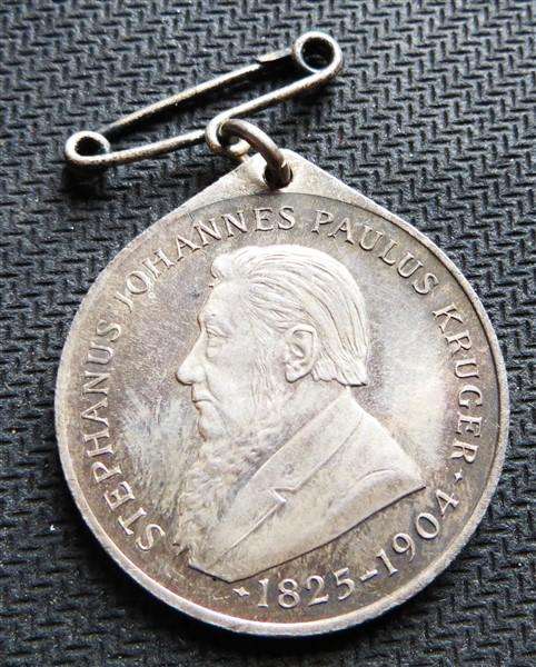 1954 Silver Kruger Statue Removal Unveiling Medallion - Church Square Pretoria