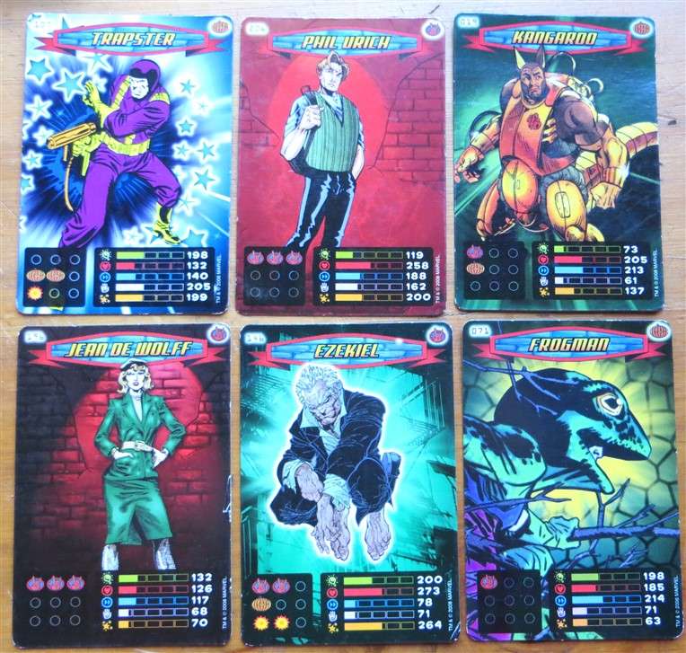 22 x Marvel Spiderman - Heroes and Villains Power Card Trading / Trump Cards