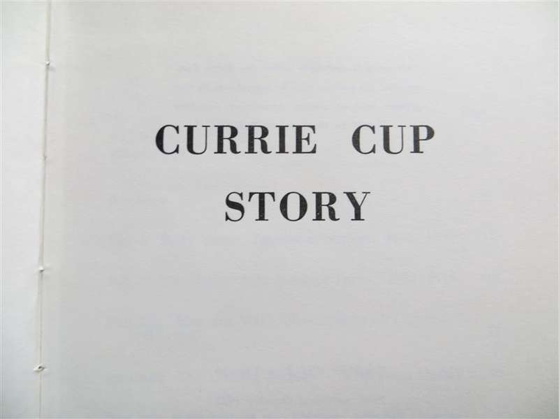 1973 1st Edition - Currie Cup Story (Cricket) - Brian Crowley