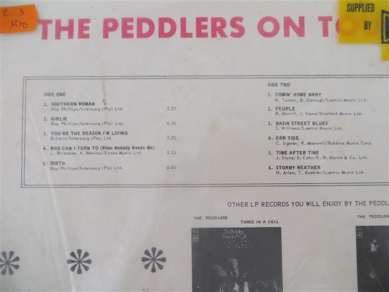 The Peddlers - On Tour Vinyl LP VG