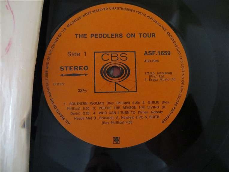 The Peddlers - On Tour Vinyl LP VG