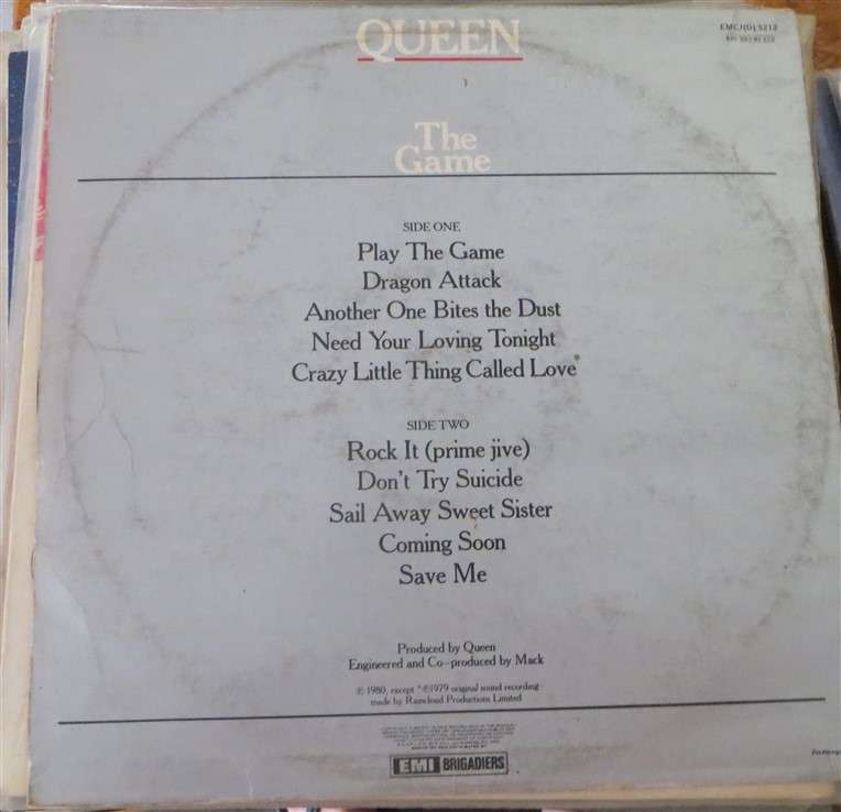 Queen - The Game Vinyl LP VG/Cover poor