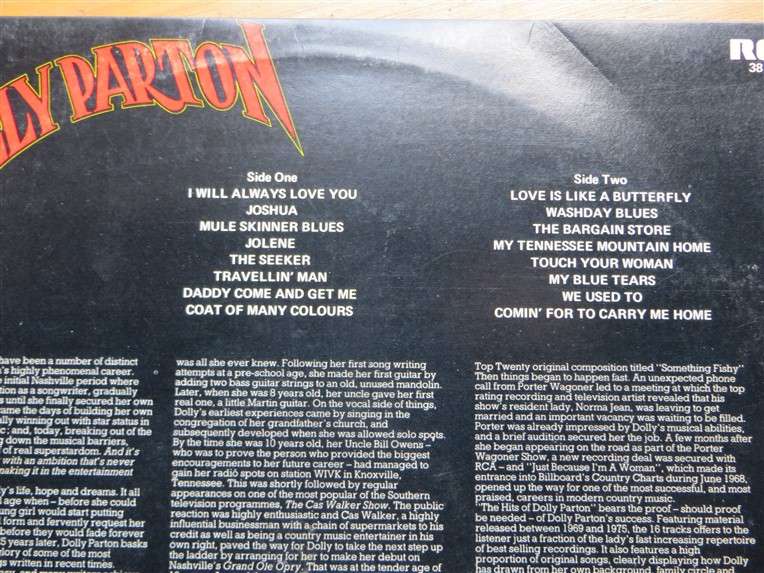 The Very Best Dolly Parton  - Vintage Vinyl LP - VG
