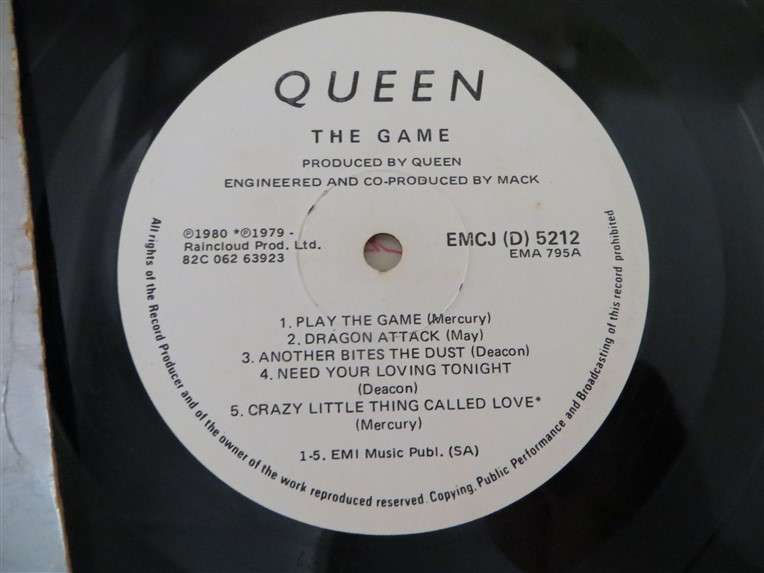 Queen - The Game Vinyl LP VG/Cover poor