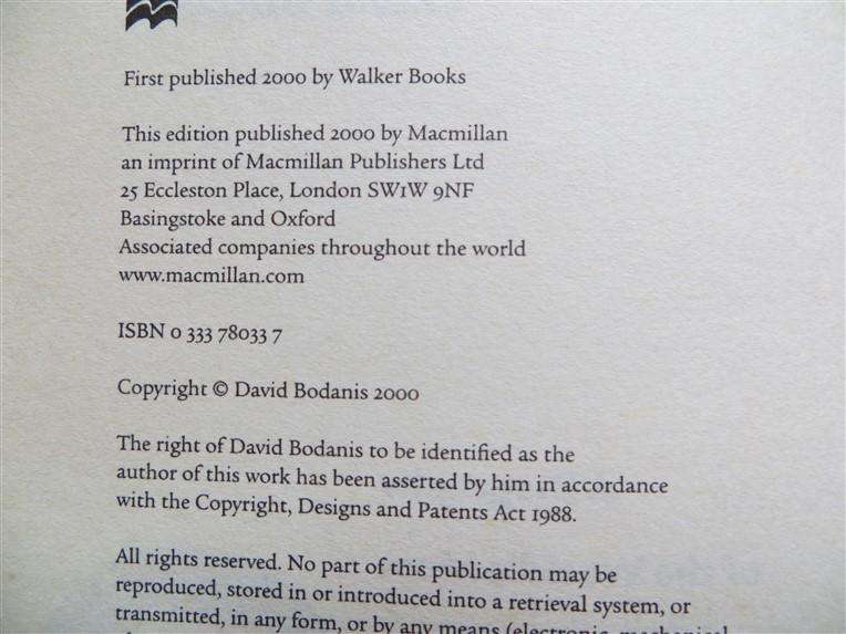 A Biography of the Worlds's Most Famous equation - E mc2 - David Bodanis