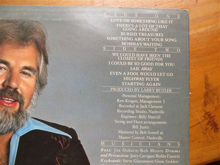 Kenny Rogers - Love or Something Like It - Vintage Vinyl LP - VG
