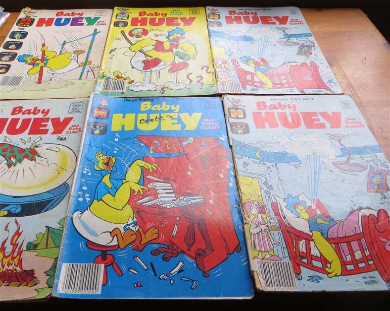 6 x Vintage Baby Huey Comics Lot - Low Numbers - 1 Bid for All