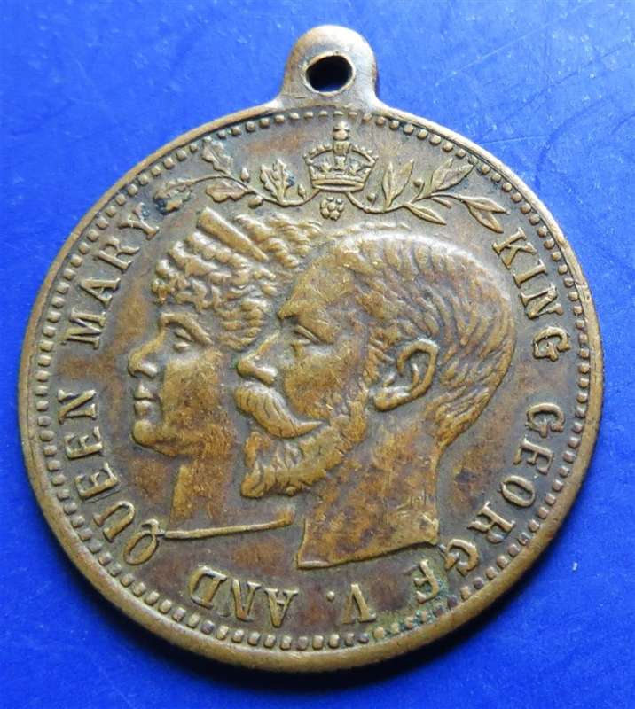 King George V & Queen Mary Royal Visit Pendant
