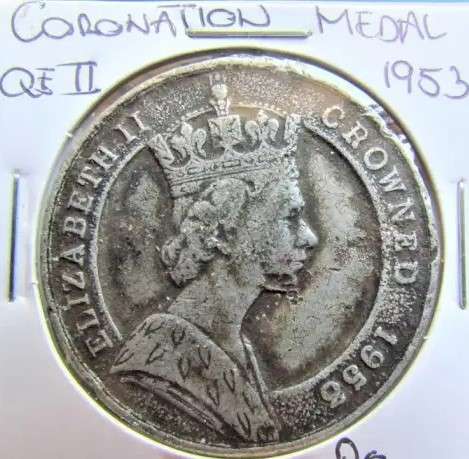 1953 Coronation QEII Medallion