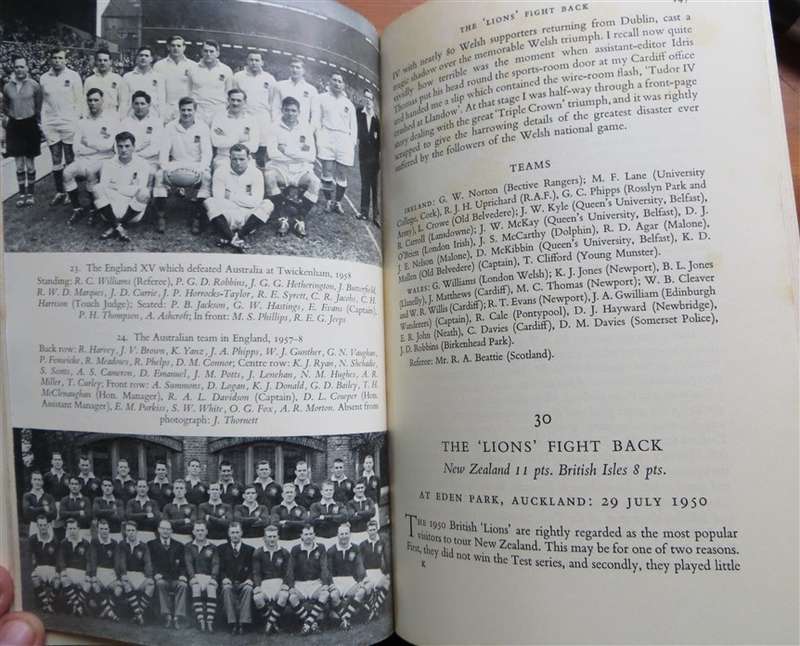 Great Rugger Matches - J.B.G Thomas 1960 - hardcover