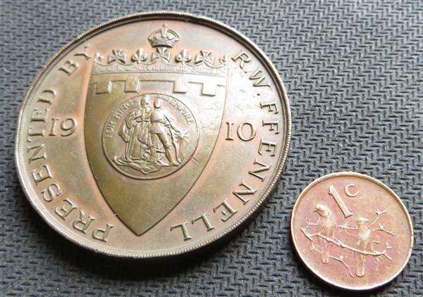 1910 Large Shooting Medallion - Bronze - 1c not included