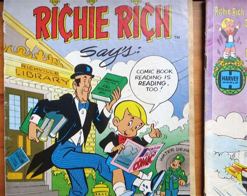 5 x Vintage Assorted Richie Rich / Little Dot Comics Lot - 1 Bid for All
