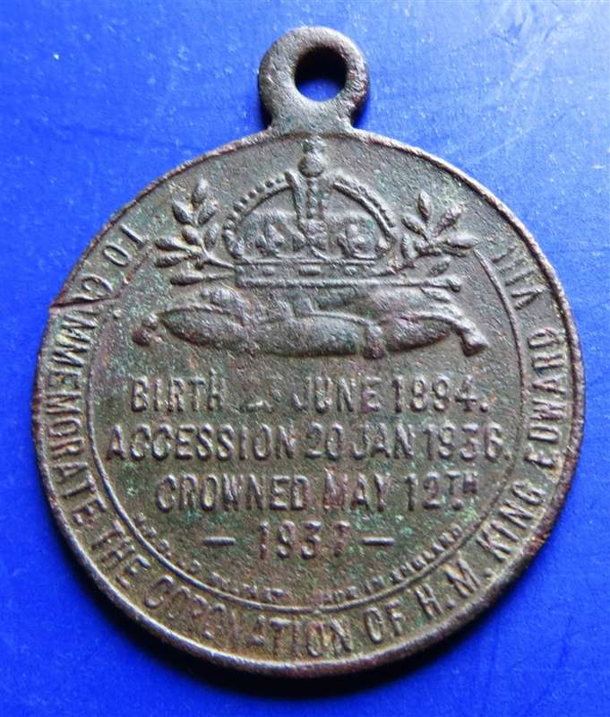 1931 King Edward VII Coronation Pendant