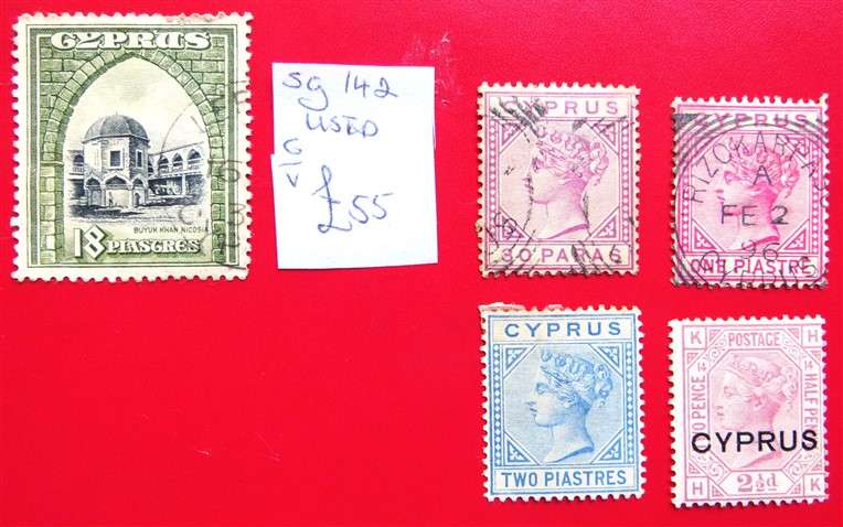 Cyprus SG142 + others Victoria - 1 Bid for the Lot