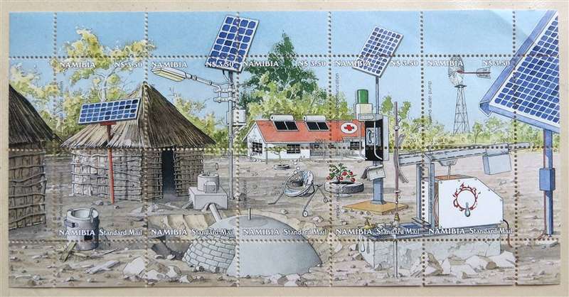 Namibia Energy Resources Stamp Sheet