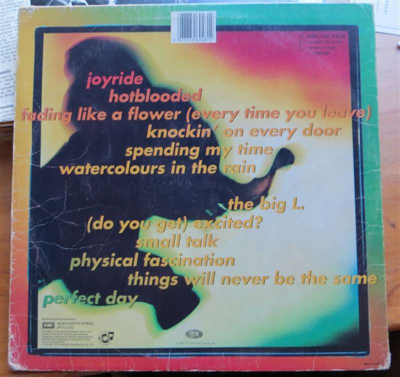 Roxette - Joyride -  Vinyl VG / Cover VG