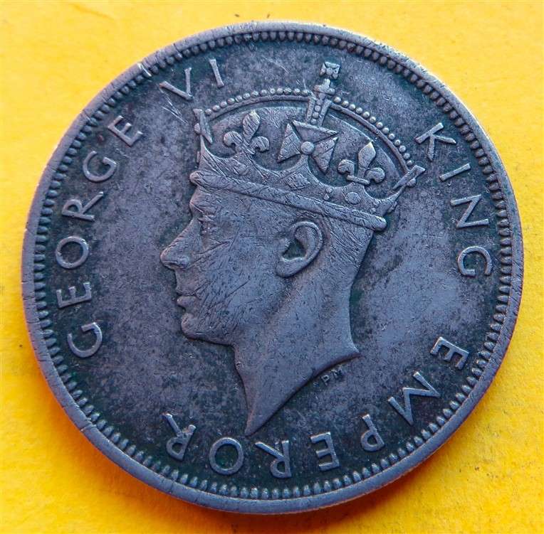 1947 Southern Rhodesia Half Crown