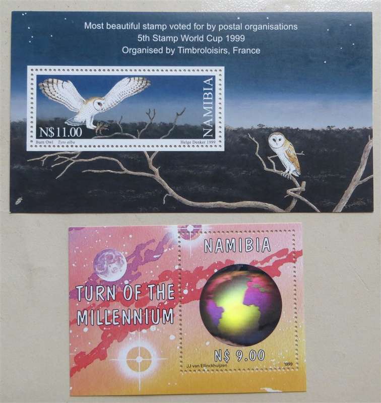 Orchids / Owl - Best in World / Millenium Namibia Mini Sheets - 1 Bid
