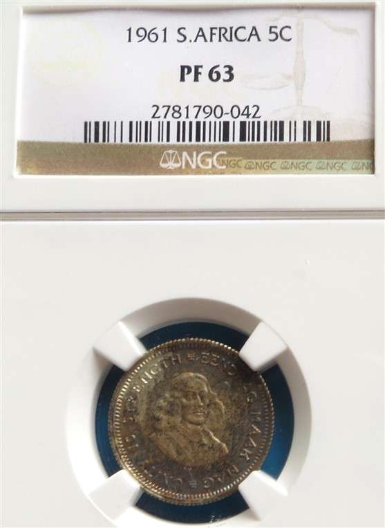 1961 SA 5c Silver NGC PF63