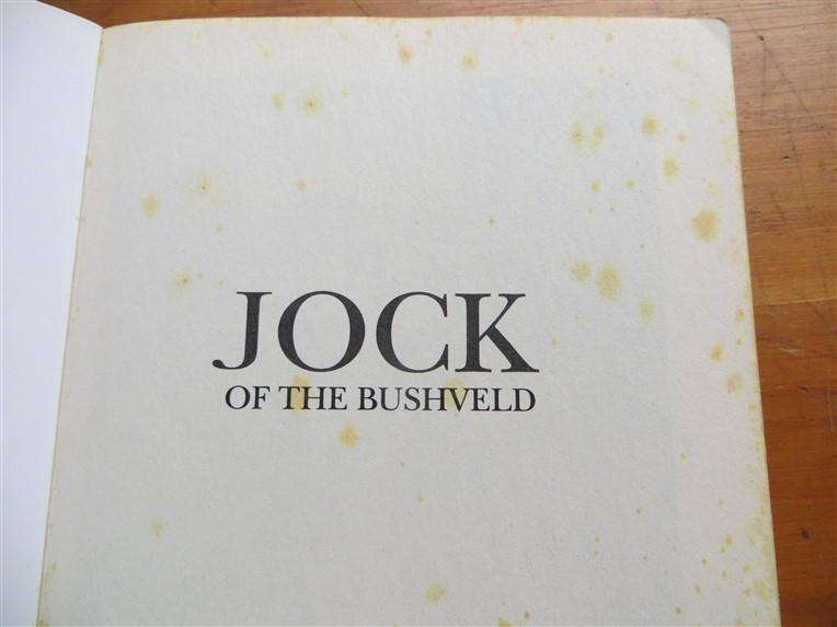 Jock of the Bushveld - Sir Percy fitzpatrick - foxing present