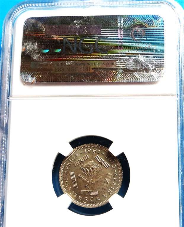 1961 SA 5c Silver NGC PF63