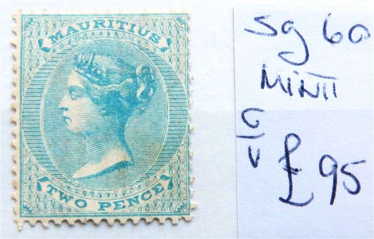 Mauritius Victoria SG60 Mint Cat.Value R2000.00