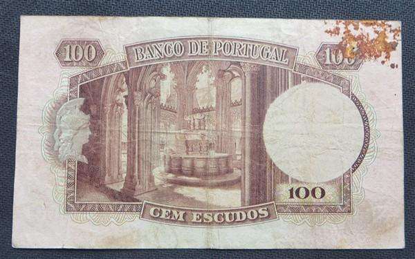 1957 Banco de Portugal 100 Escudos Banknote