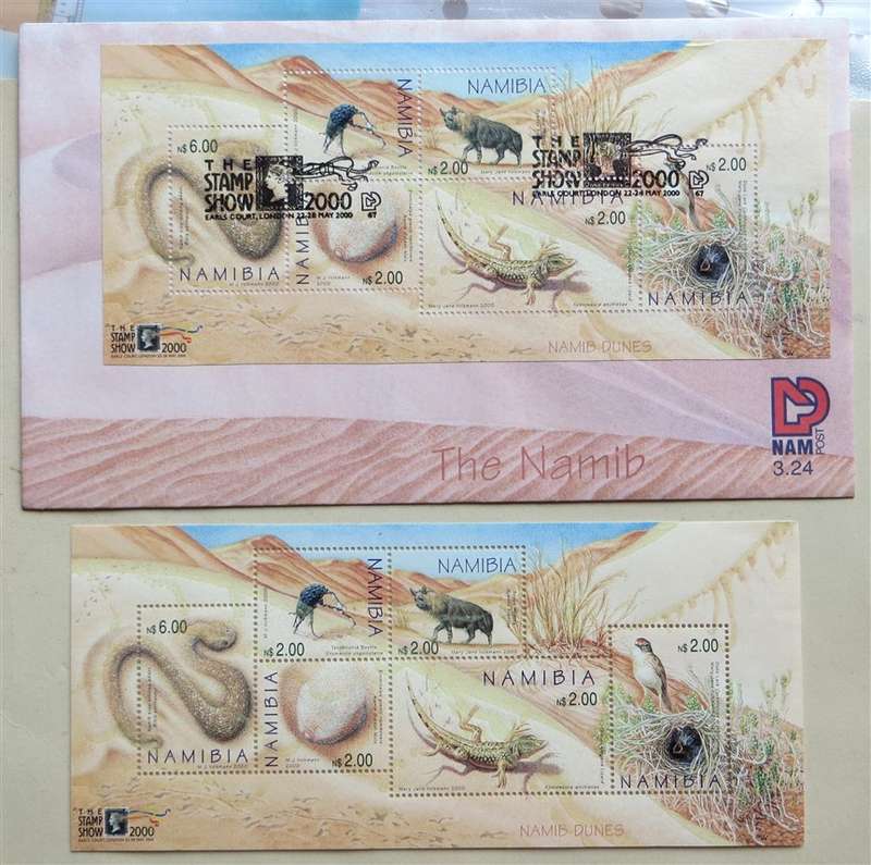 The Namib Dunes  Cover & Minisheet